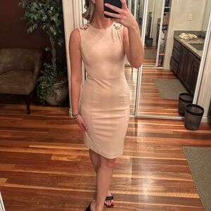 Calvin Klein light pink sheath dress